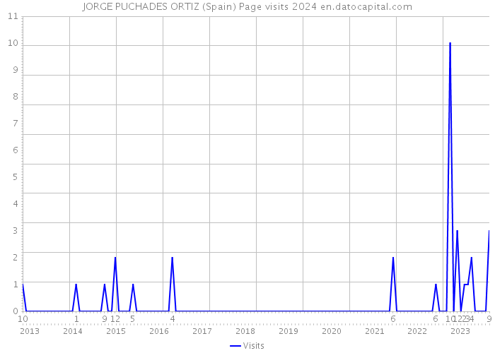 JORGE PUCHADES ORTIZ (Spain) Page visits 2024 