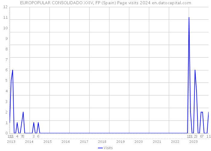 EUROPOPULAR CONSOLIDADO XXIV, FP (Spain) Page visits 2024 