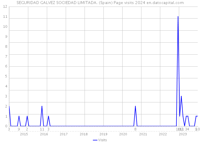SEGURIDAD GALVEZ SOCIEDAD LIMITADA. (Spain) Page visits 2024 