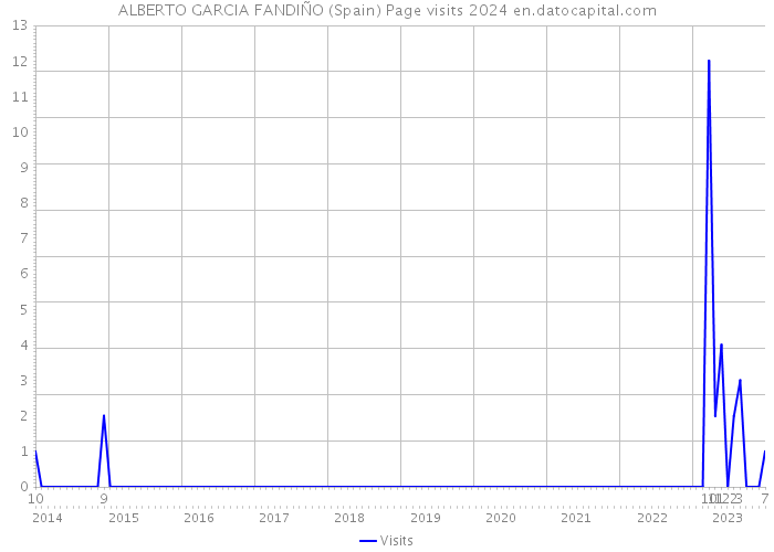 ALBERTO GARCIA FANDIÑO (Spain) Page visits 2024 