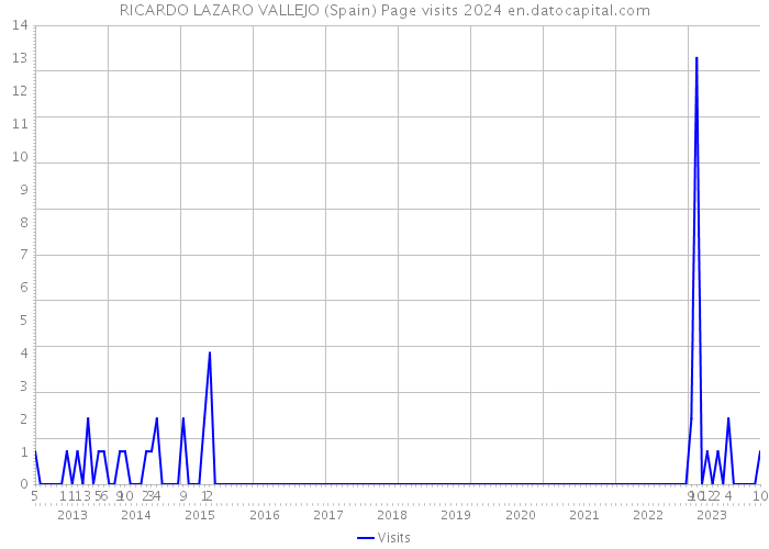 RICARDO LAZARO VALLEJO (Spain) Page visits 2024 