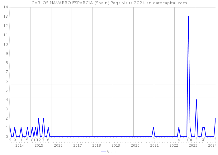 CARLOS NAVARRO ESPARCIA (Spain) Page visits 2024 