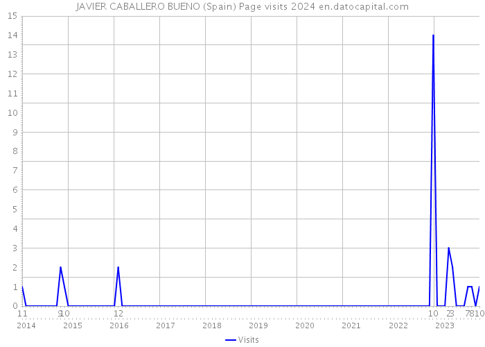 JAVIER CABALLERO BUENO (Spain) Page visits 2024 