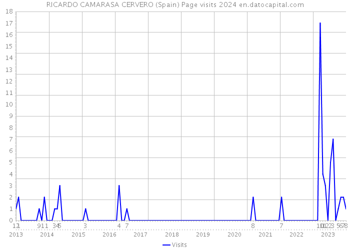 RICARDO CAMARASA CERVERO (Spain) Page visits 2024 