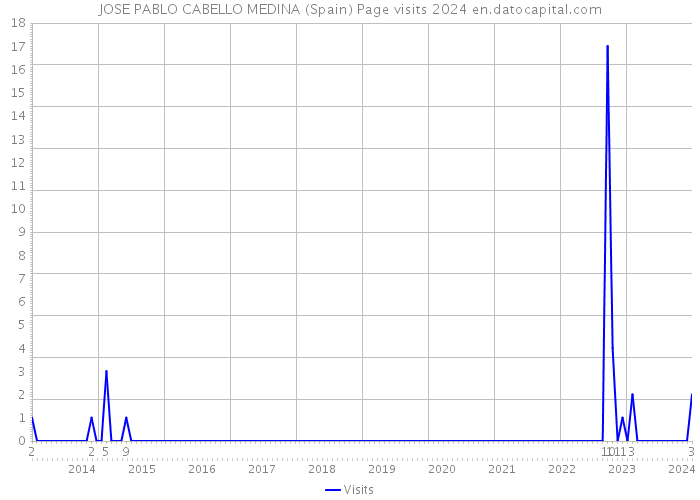 JOSE PABLO CABELLO MEDINA (Spain) Page visits 2024 