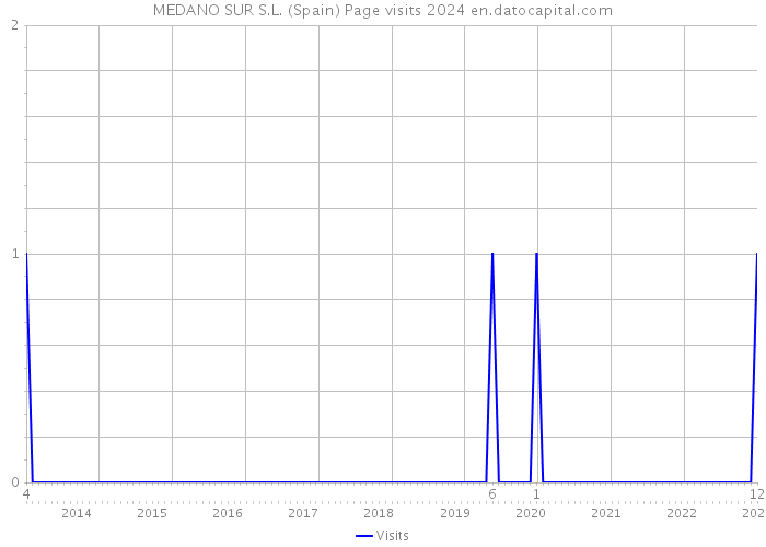 MEDANO SUR S.L. (Spain) Page visits 2024 