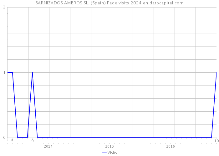 BARNIZADOS AMBROS SL. (Spain) Page visits 2024 