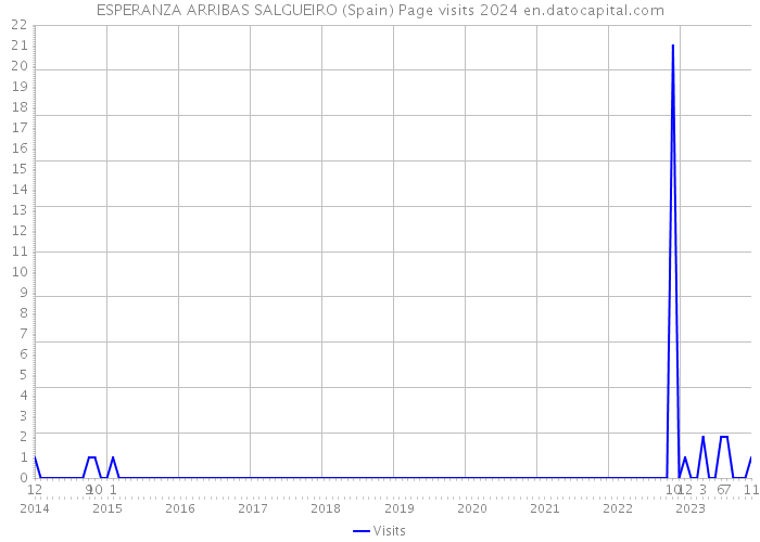 ESPERANZA ARRIBAS SALGUEIRO (Spain) Page visits 2024 