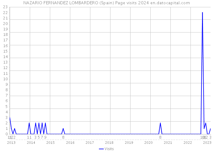 NAZARIO FERNANDEZ LOMBARDERO (Spain) Page visits 2024 