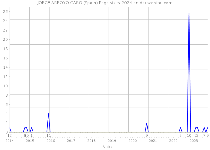 JORGE ARROYO CARO (Spain) Page visits 2024 