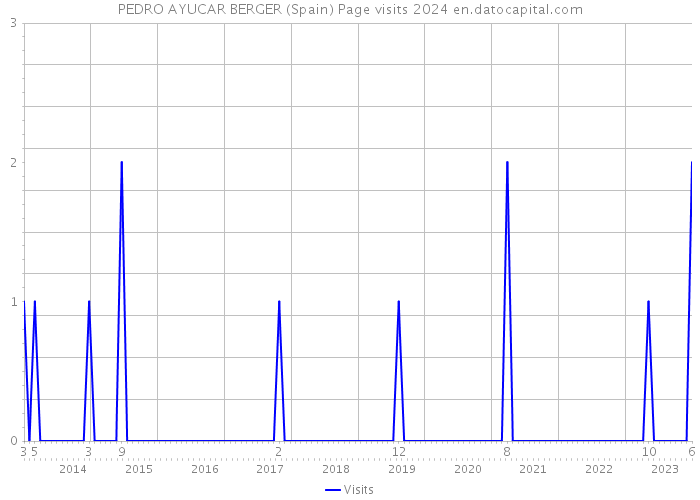 PEDRO AYUCAR BERGER (Spain) Page visits 2024 