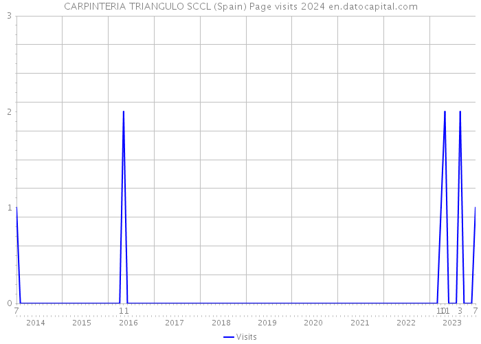 CARPINTERIA TRIANGULO SCCL (Spain) Page visits 2024 