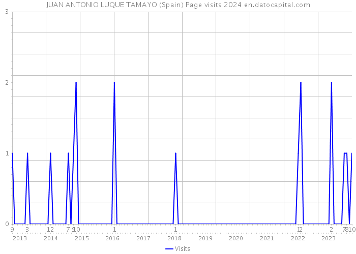 JUAN ANTONIO LUQUE TAMAYO (Spain) Page visits 2024 
