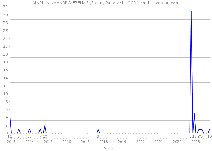 MARINA NAVARRO ERENAS (Spain) Page visits 2024 