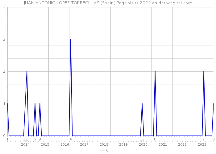 JUAN ANTONIO LOPEZ TORRECILLAS (Spain) Page visits 2024 