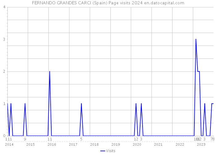 FERNANDO GRANDES CARCI (Spain) Page visits 2024 