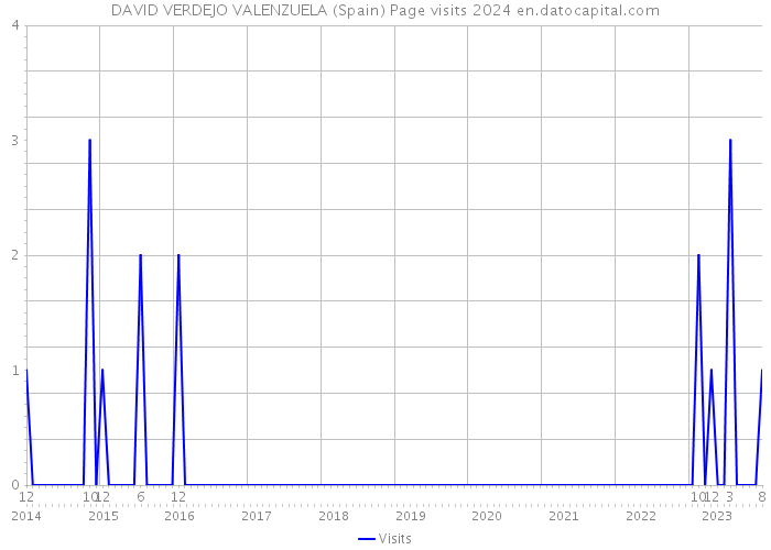 DAVID VERDEJO VALENZUELA (Spain) Page visits 2024 