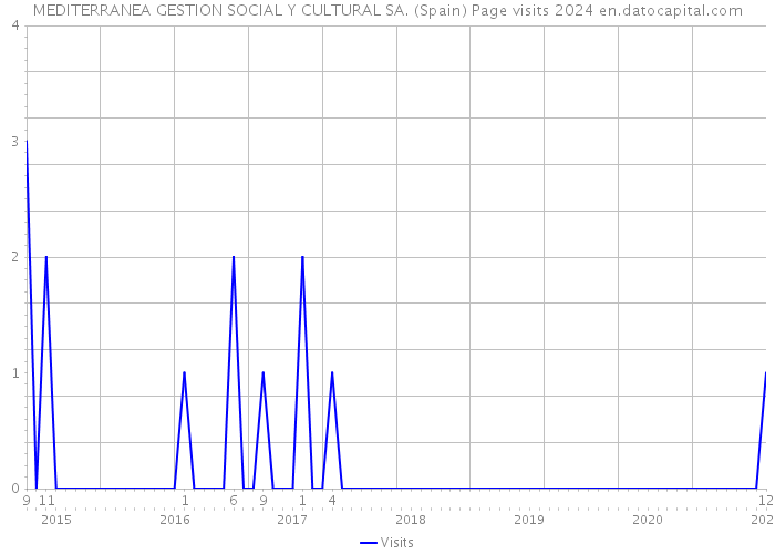 MEDITERRANEA GESTION SOCIAL Y CULTURAL SA. (Spain) Page visits 2024 