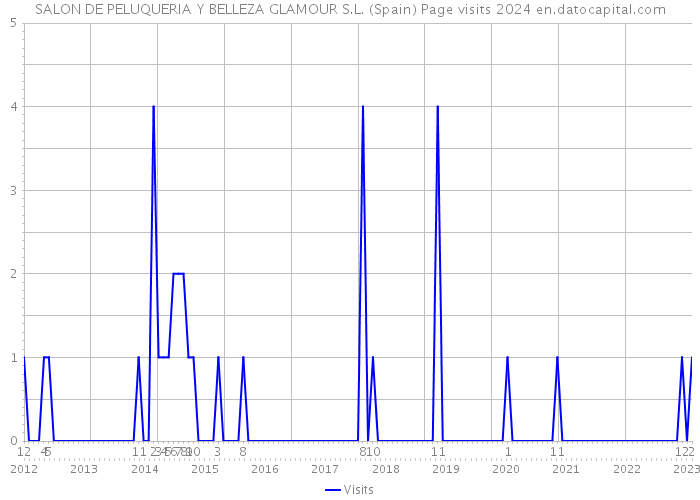 SALON DE PELUQUERIA Y BELLEZA GLAMOUR S.L. (Spain) Page visits 2024 