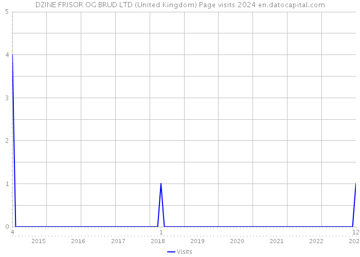 DZINE FRISOR OG BRUD LTD (United Kingdom) Page visits 2024 