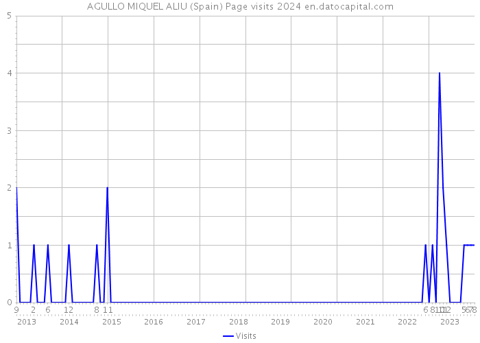 AGULLO MIQUEL ALIU (Spain) Page visits 2024 