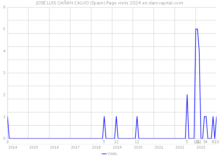 JOSE LUIS GAÑAN CALVO (Spain) Page visits 2024 