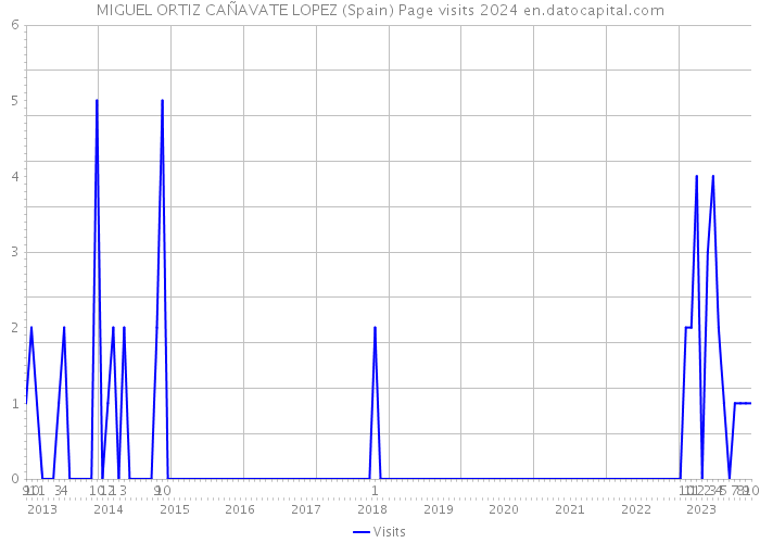 MIGUEL ORTIZ CAÑAVATE LOPEZ (Spain) Page visits 2024 
