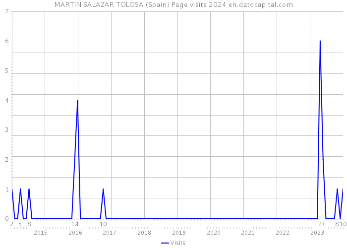MARTIN SALAZAR TOLOSA (Spain) Page visits 2024 