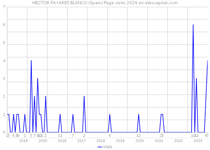 HECTOR PAYARES BLANCO (Spain) Page visits 2024 