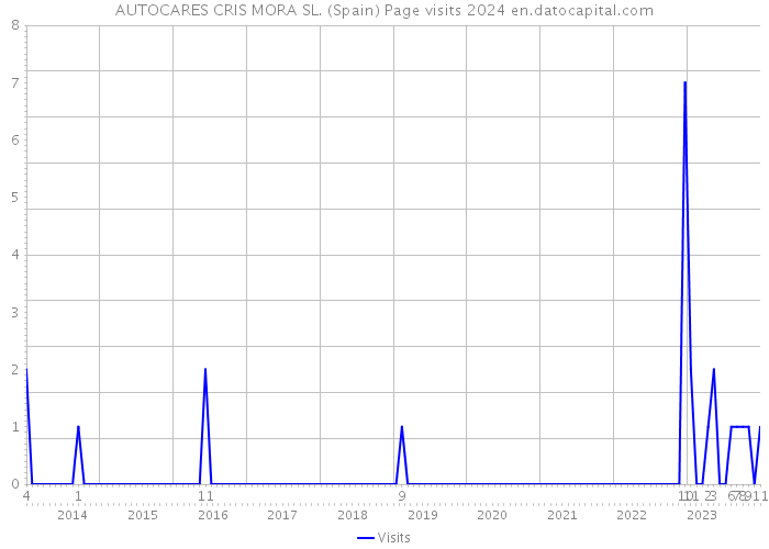 AUTOCARES CRIS MORA SL. (Spain) Page visits 2024 