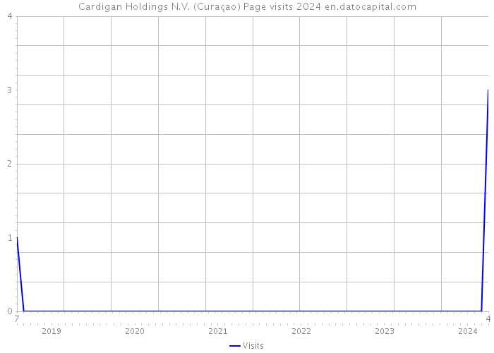 Cardigan Holdings N.V. (Curaçao) Page visits 2024 