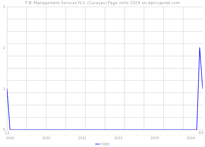 F.B. Management Services N.V. (Curaçao) Page visits 2024 