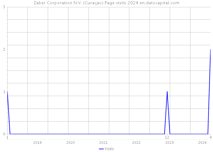 Zaber Corporation N.V. (Curaçao) Page visits 2024 