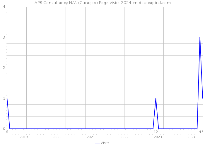 APB Consultancy N.V. (Curaçao) Page visits 2024 