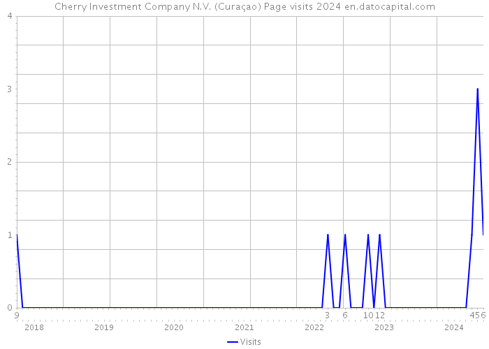 Cherry Investment Company N.V. (Curaçao) Page visits 2024 