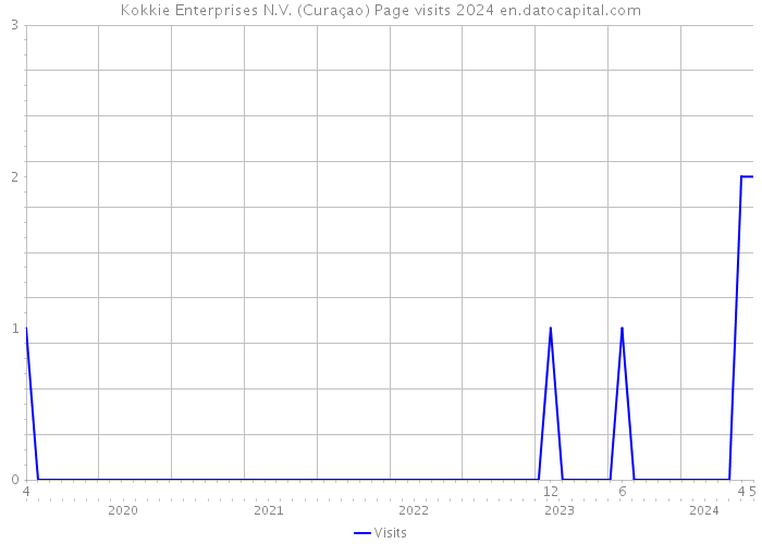Kokkie Enterprises N.V. (Curaçao) Page visits 2024 