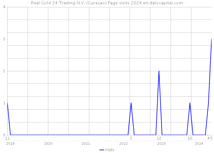 Real Gold 24 Trading N.V. (Curaçao) Page visits 2024 