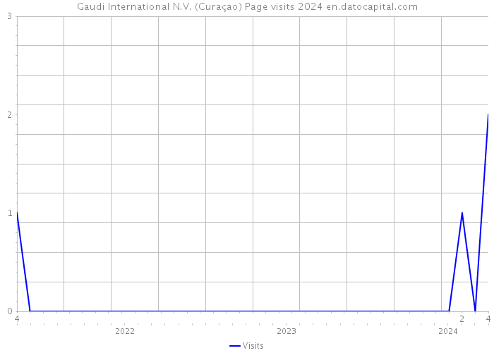 Gaudi International N.V. (Curaçao) Page visits 2024 