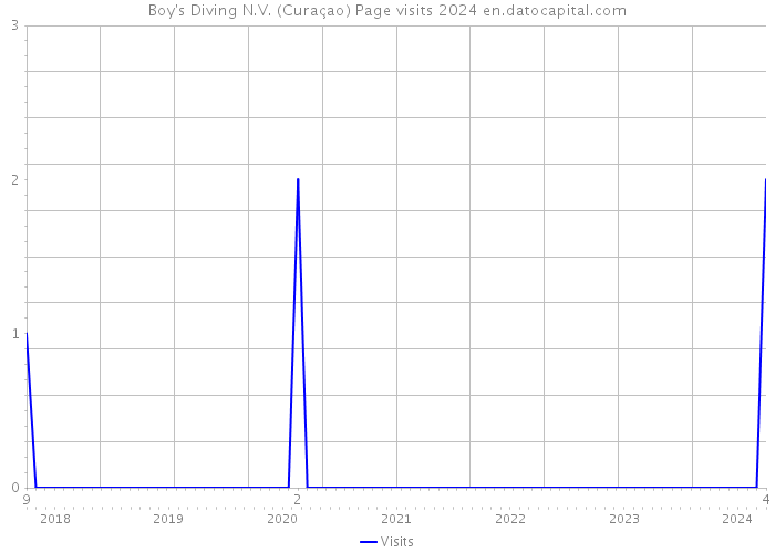 Boy's Diving N.V. (Curaçao) Page visits 2024 