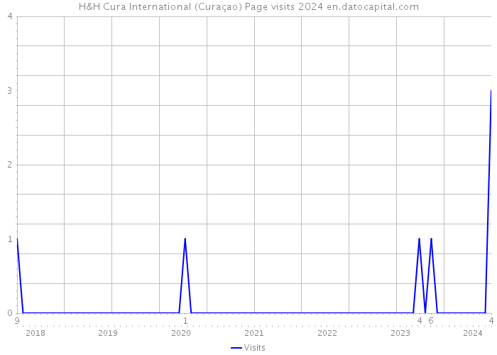 H&H Cura International (Curaçao) Page visits 2024 