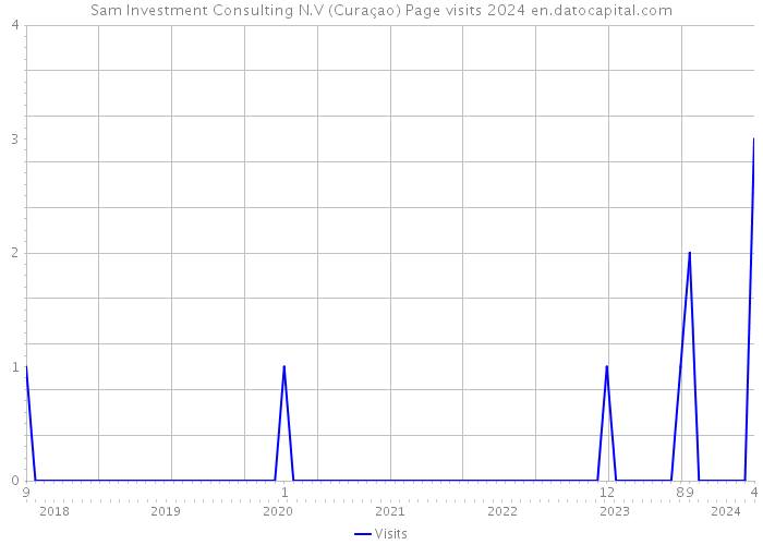 Sam Investment Consulting N.V (Curaçao) Page visits 2024 