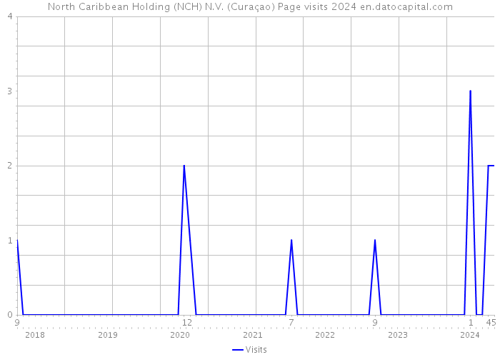 North Caribbean Holding (NCH) N.V. (Curaçao) Page visits 2024 