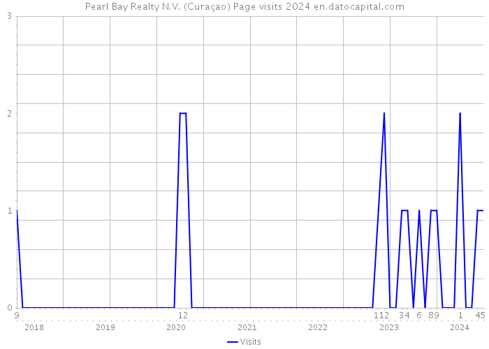 Pearl Bay Realty N.V. (Curaçao) Page visits 2024 