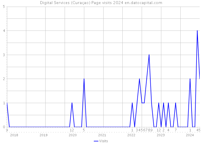 Digital Services (Curaçao) Page visits 2024 