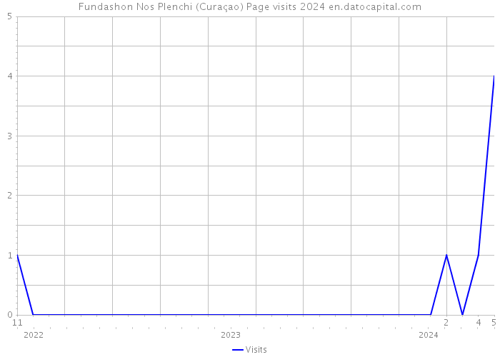 Fundashon Nos Plenchi (Curaçao) Page visits 2024 