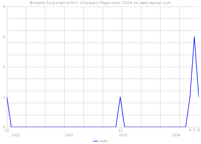 Boltana Corporation N.V. (Curaçao) Page visits 2024 