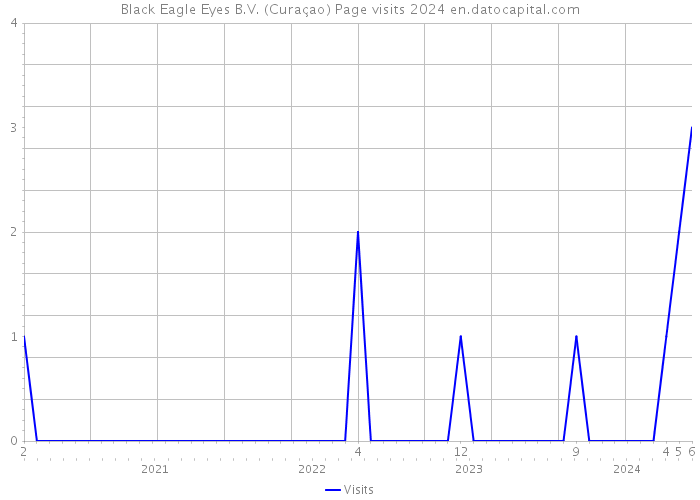 Black Eagle Eyes B.V. (Curaçao) Page visits 2024 