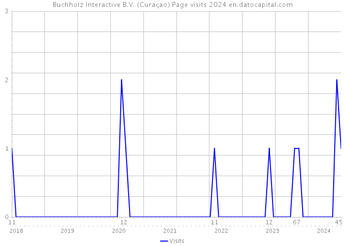 Buchholz Interactive B.V. (Curaçao) Page visits 2024 