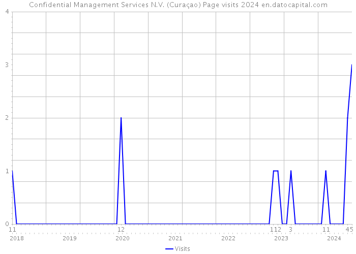 Confidential Management Services N.V. (Curaçao) Page visits 2024 