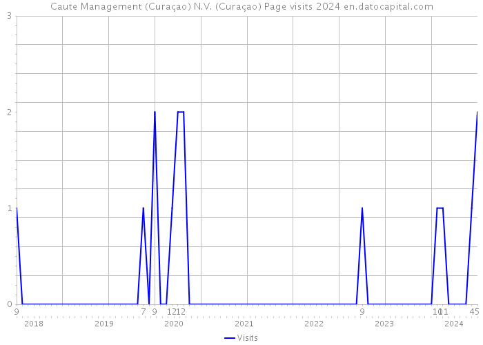 Caute Management (Curaçao) N.V. (Curaçao) Page visits 2024 